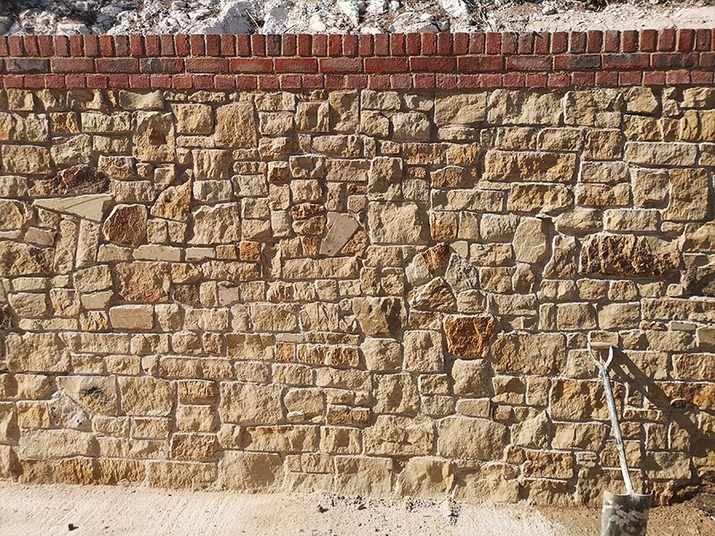 Sandstone wall