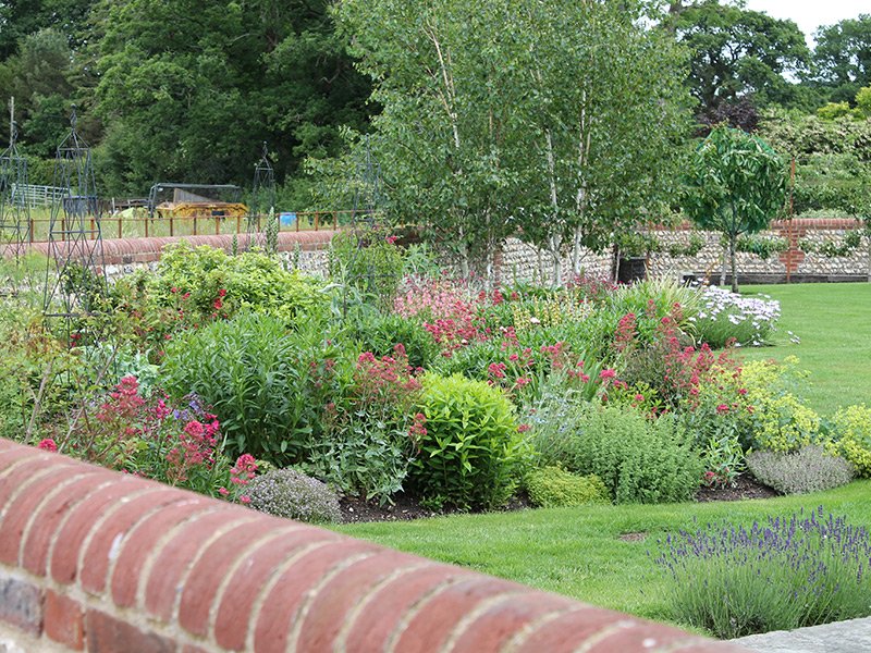 Flint garden wall